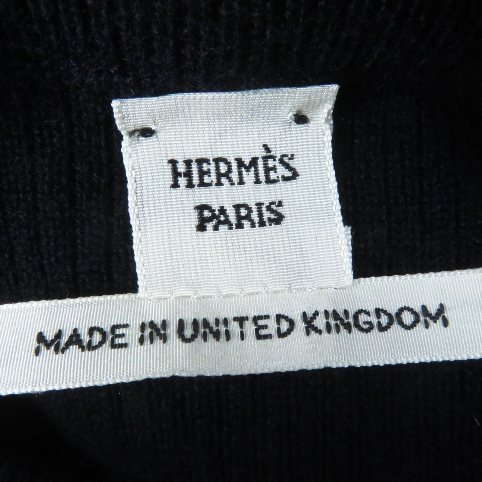 HERMES knit cashmere Dark navy 34 | AlmaBagz - Image 4