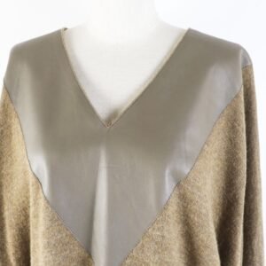 HERMES knit alpaca Brown type 38 | AlmaBagz