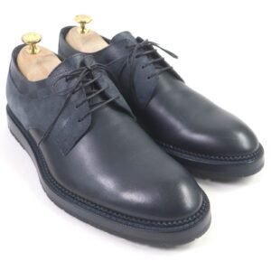 LOUIS VUITTON Dress shoes leather Navy 7 | AlmaBagz