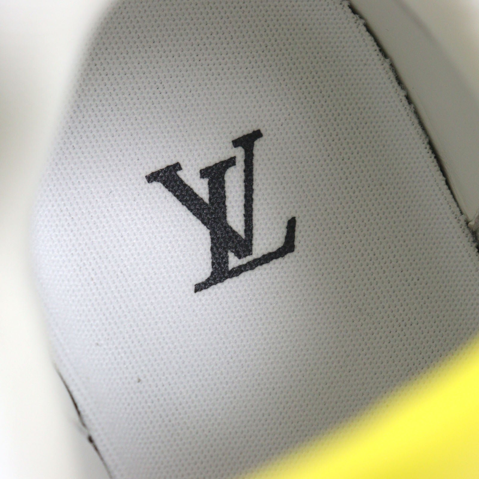 LOUIS VUITTON sneakers 1ABD20 leather White yellow LV trainer line 8 | AlmaBagz - Image 10