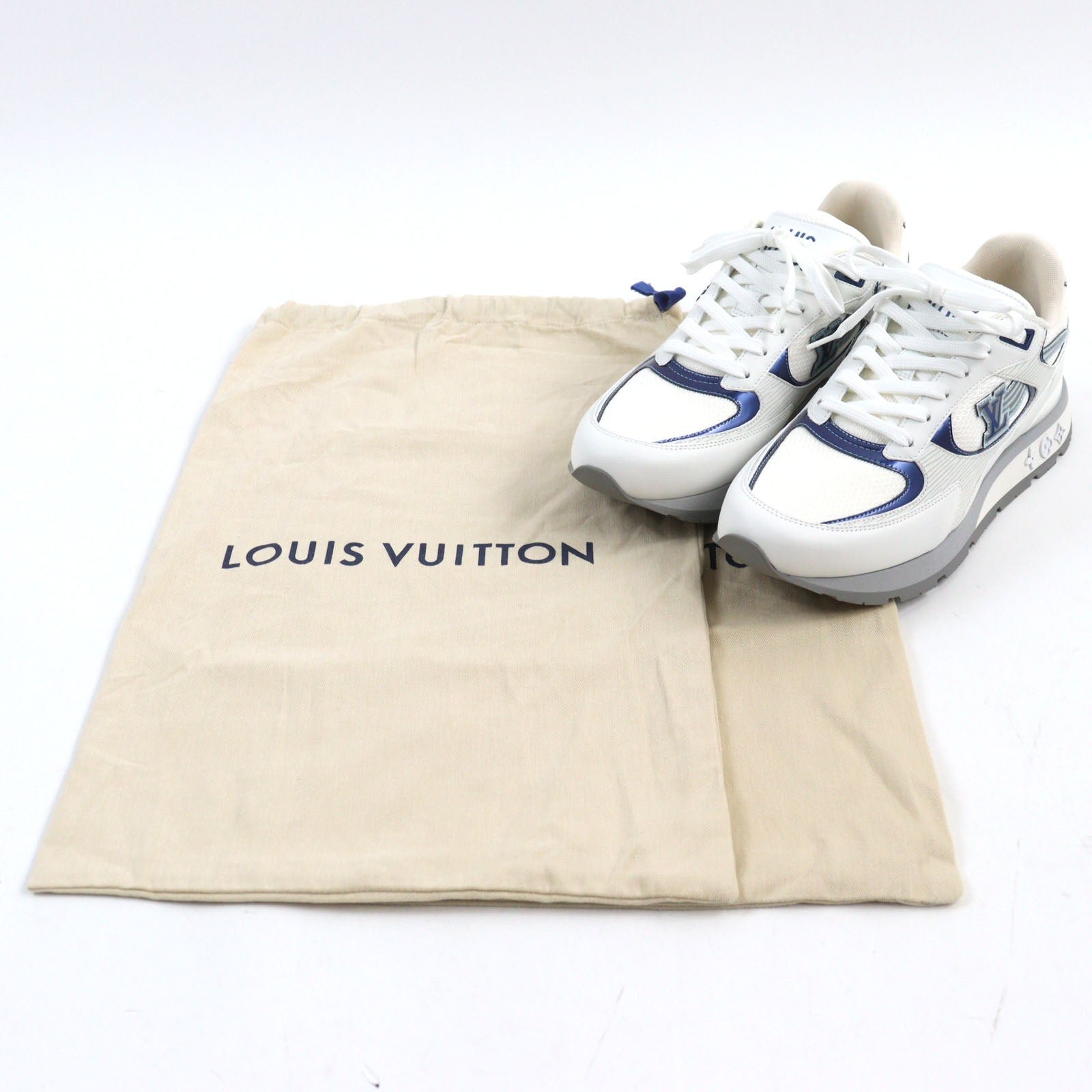 LOUIS VUITTON sneakers leather White type LV Runaway Line 6.5 | AlmaBagz