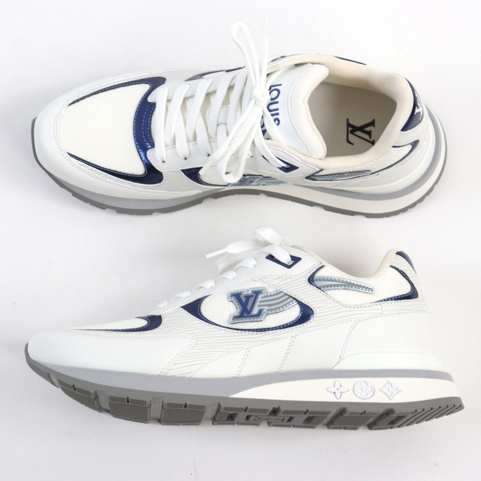LOUIS VUITTON sneakers leather White type LV Runaway Line 6.5 | AlmaBagz - Image 3