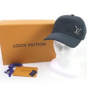 LOUIS VUITTON cap M77125 cotton Navy Newsboy Aerogram | AlmaBagz