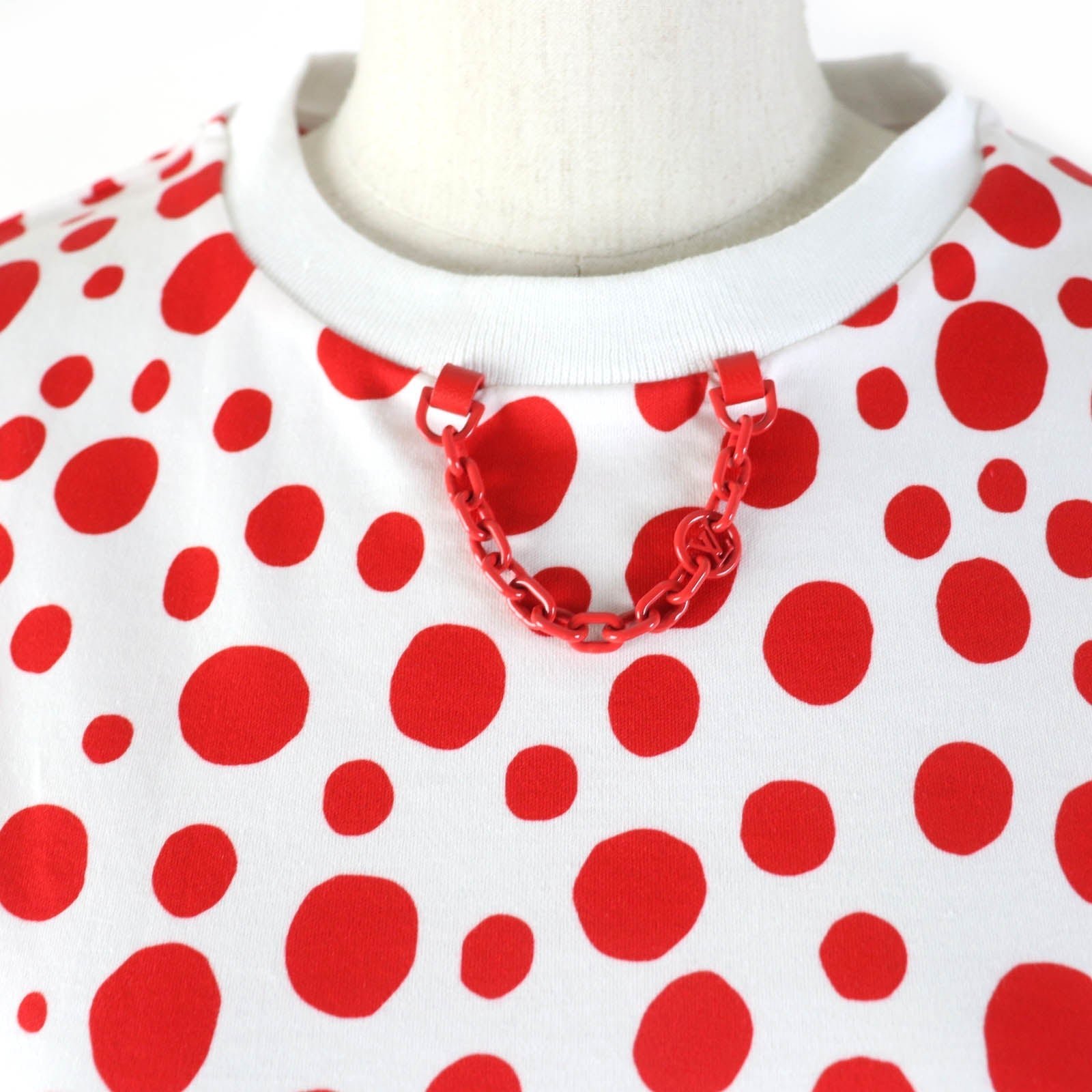 LOUIS VUITTON Short sleeve T-shirt cotton White red XS | AlmaBagz - Image 3