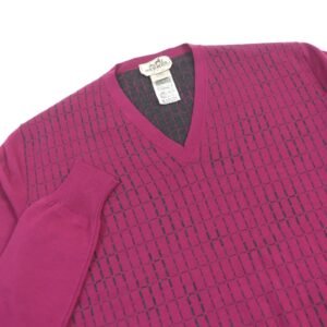 HERMES sweater wool Purple type M | AlmaBagz