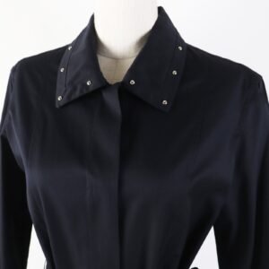 HERMES one piece 2E0510D4 cotton black 34 | AlmaBagz