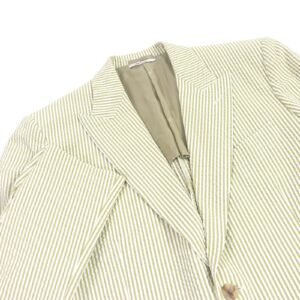 HERMES tailored jacket cotton Khaki type 48 | AlmaBagz