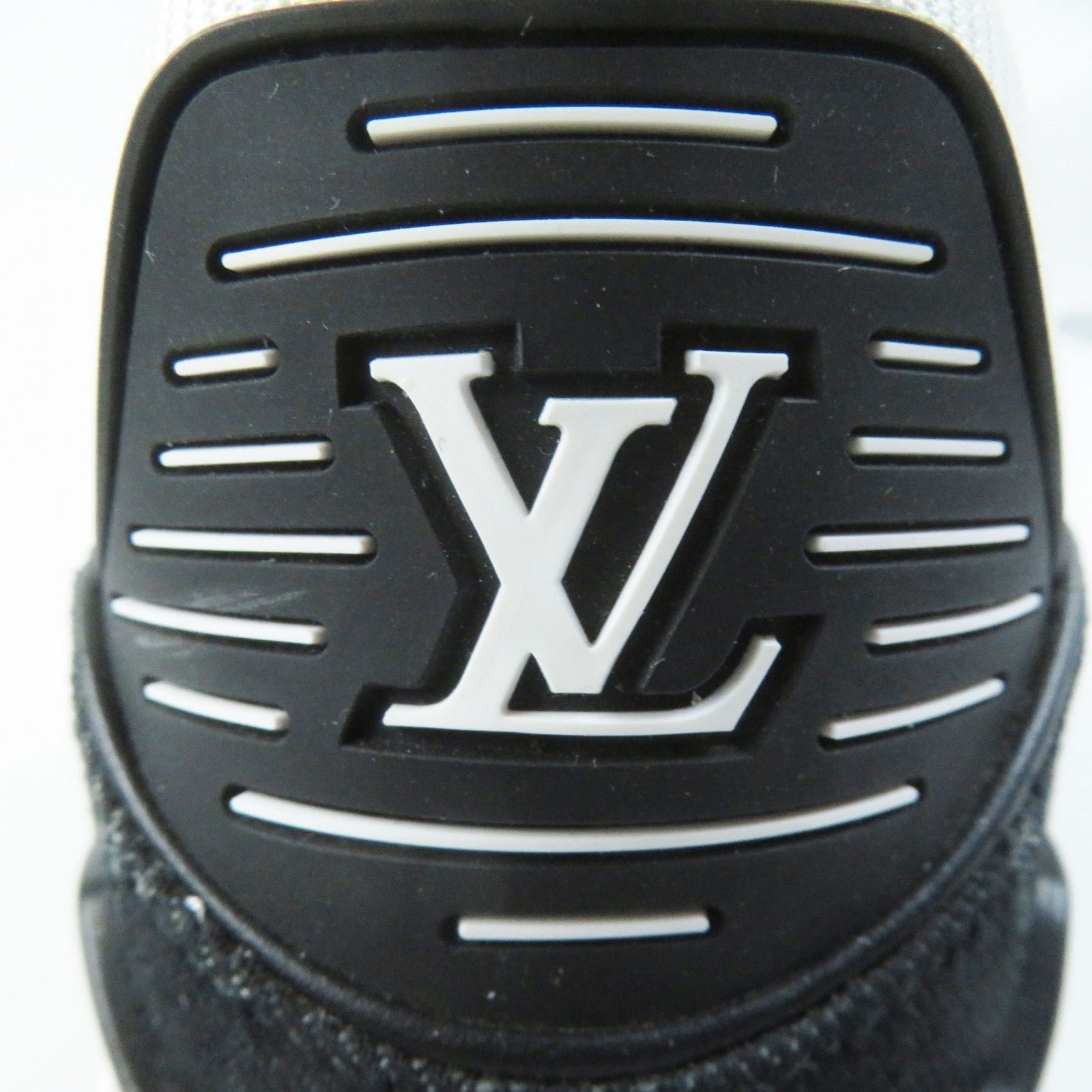 LOUIS VUITTON sneakers 1AC2A9 Denim, Leather White black LV Trainer Line 36.5 | AlmaBagz - Image 6