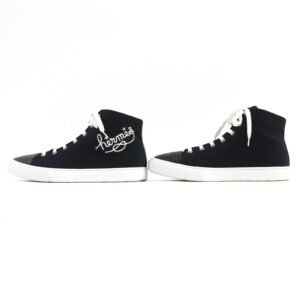 HERMES High cut sneakers canvas black Iriko 42.5 | AlmaBagz