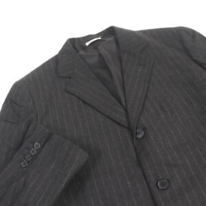 HERMES tailored jacket cashmere Charcoal gray 52 | AlmaBagz
