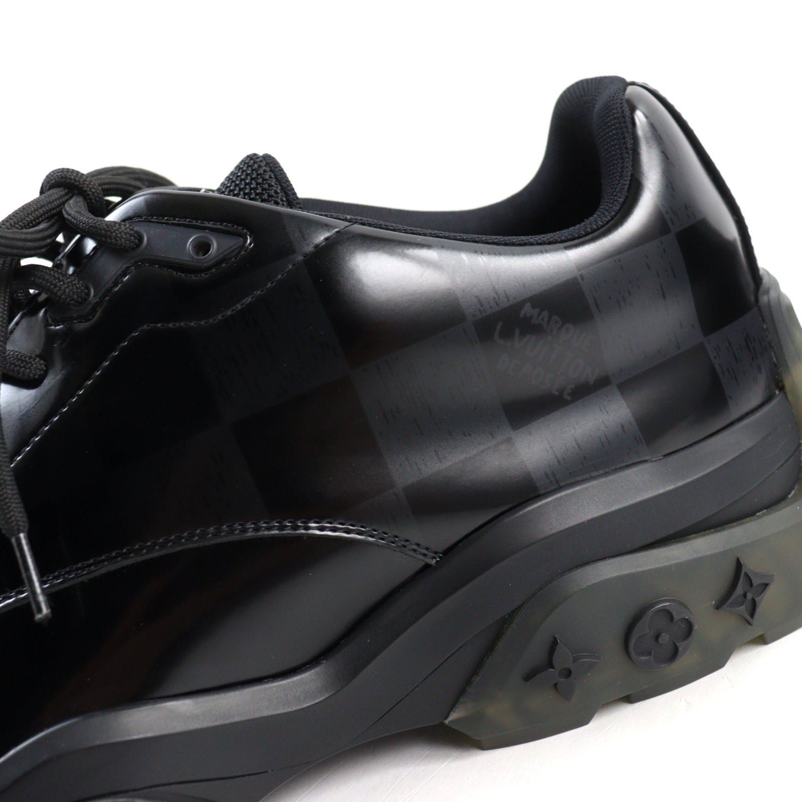 LOUIS VUITTON sneakers leather black Millennium line 8.5 | AlmaBagz - Image 6