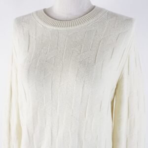 HERMES knit 4E2610D3 wool Ivory 38 | AlmaBagz
