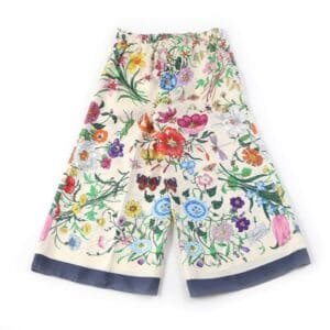 GUCCI Wide pants 517265 silk Multi 36 | AlmaBagz