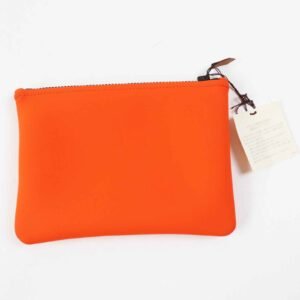HERMES Pouch polyamide Neon orange Truth Flat PM | AlmaBagz
