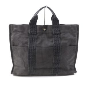 HERMES Tote Bag polyamide gray Her LineMM | AlmaBagz