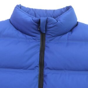 HERMES Down vest Nylon Blue navy S | AlmaBagz