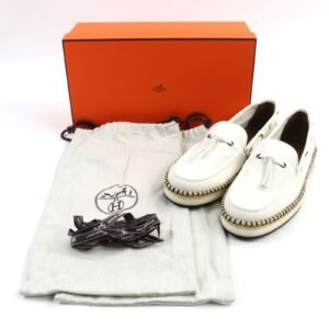 HERMES Slip-on canvas Ivorytype Optimist 41 | AlmaBagz