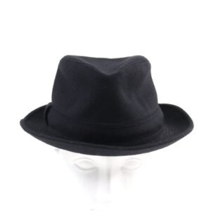 HERMES hat cashmere black | AlmaBagz