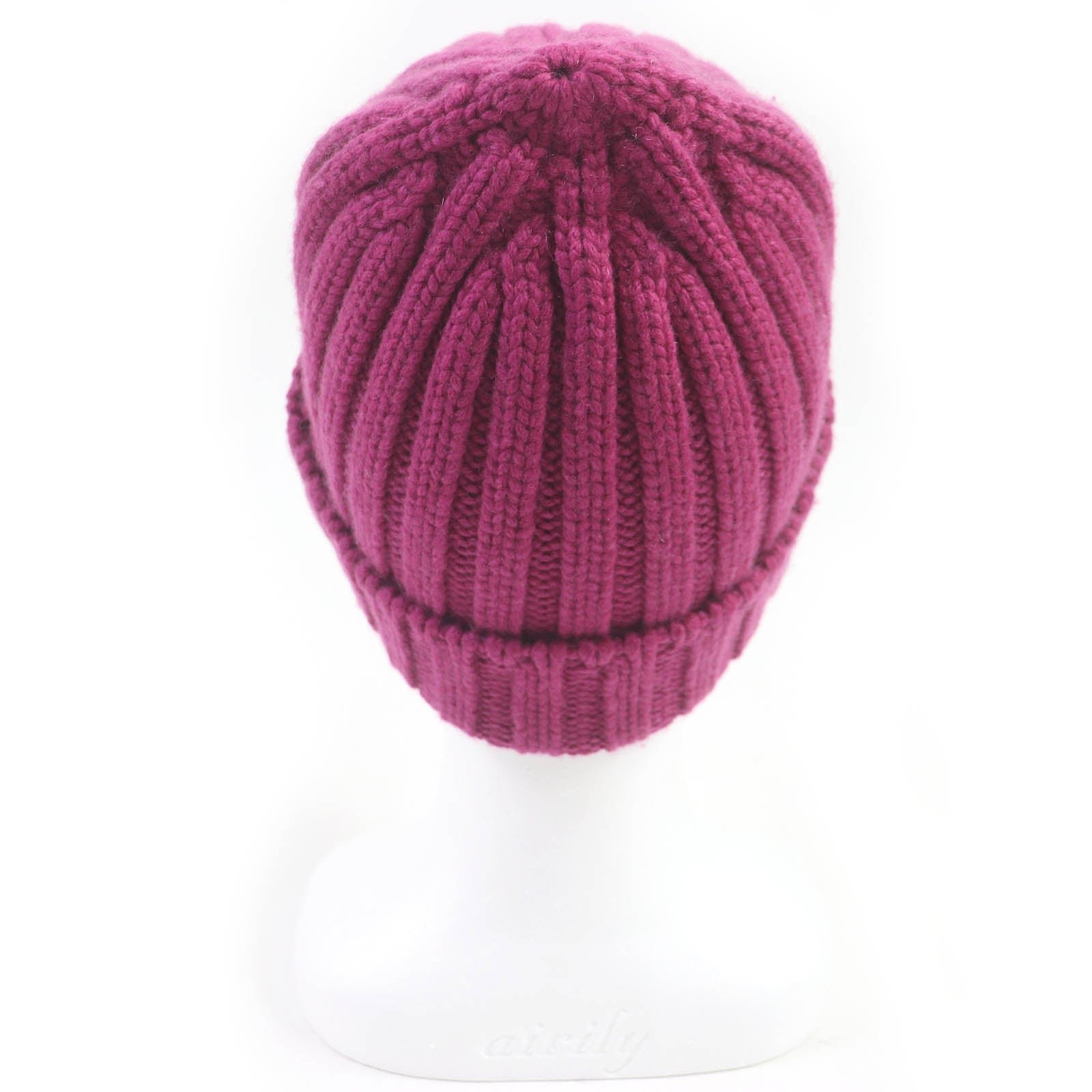 HERMES Knit cap cashmere Purple type | AlmaBagz - Image 2