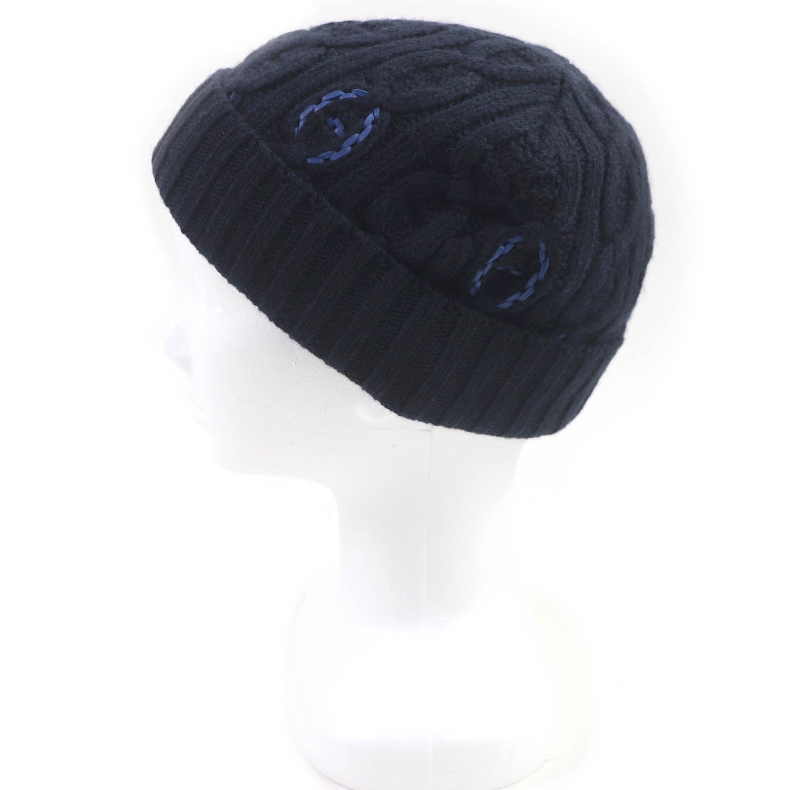 HERMES Knit cap cashmere Marin BONNET HOMME TRI MAILLOW TRESS M | AlmaBagz