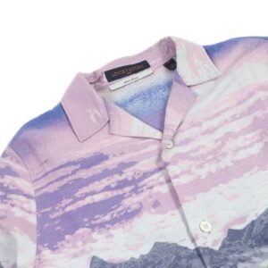 LOUIS VUITTON Short sleeve shirt cotton Purple type XS | AlmaBagz