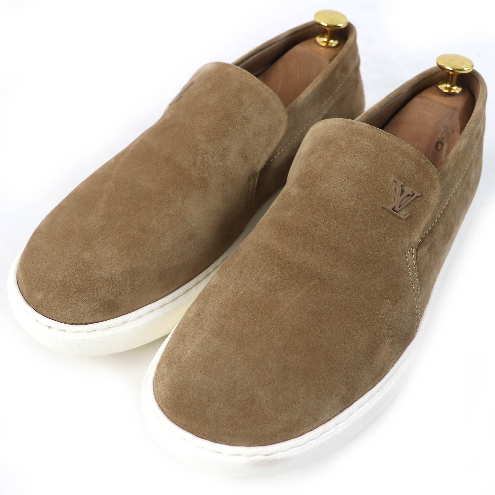 LOUIS VUITTON Slip-on 1ACFAE Suede leather beige Pacific Line 5.5 | AlmaBagz - Image 13