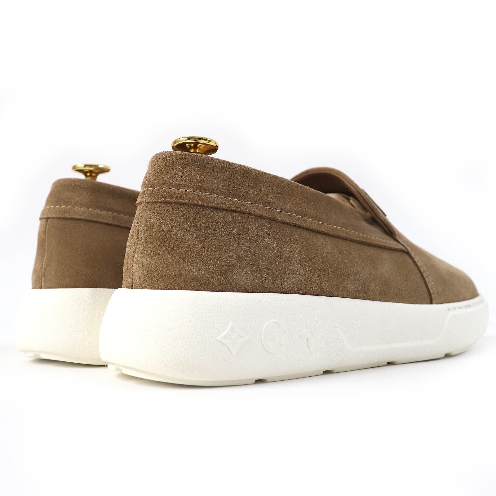 LOUIS VUITTON Slip-on 1ACFAE Suede leather beige Pacific Line 5.5 | AlmaBagz - Image 4