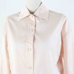 HERMES Long sleeve shirt 2E0609D4 cotton Light pink 36 | AlmaBagz