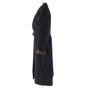 LOUIS VUITTON coat FECO11 wool black 40 | AlmaBagz
