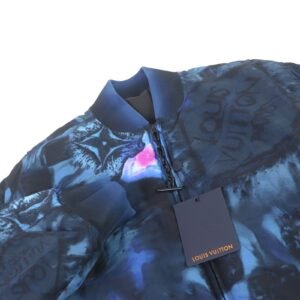 LOUIS VUITTON Bomber jacket HLB05EDR2 Nylon Navy 46 | AlmaBagz