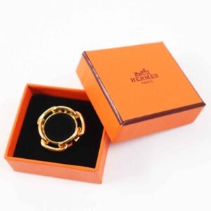 HERMES Scarf ring Gold Plated gold Lukade | AlmaBagz
