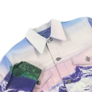 LOUIS VUITTON Denim Jacket 1A9T10 cotton multicolor landscape 48 | AlmaBagz
