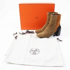 HERMES short boots Main: Suede leather Multi BROOKE Women 37 Used | AlmaBagz