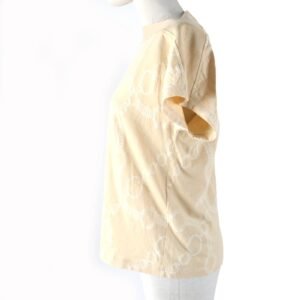 HERMES tops 2E4607DZ Main: 100% cotton beige Women 36 Used | AlmaBagz