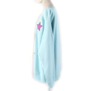 GUCCI sweat 617964 Main: 100% cotton, some: 75% silk, some: 25% polyester, some: sequins, some: polyester Light blue Women XL Used | AlmaBagz