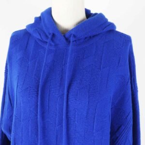 HERMES Hoodie 4E2623D3 Main: 100% wool, part: 98% wool, part: 2% nylon blue Women 34 Used | AlmaBagz