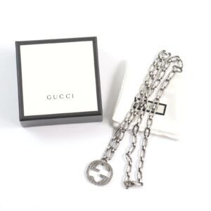 GUCCI Necklace 524890 Main: AG925 Silver mens Used | AlmaBagz
