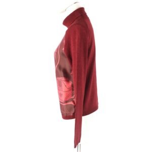 HERMES knit silk Red brown ME | AlmaBagz