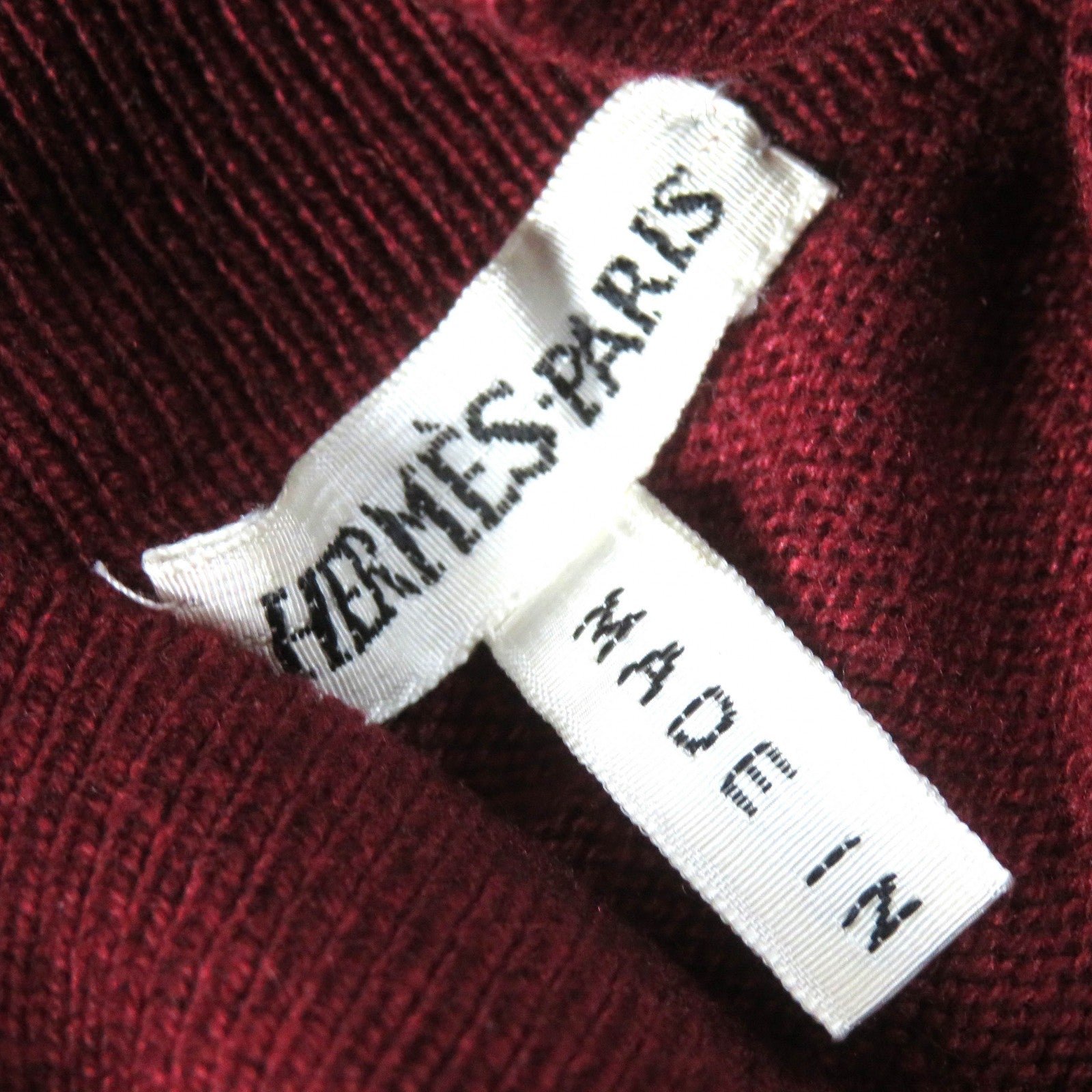 HERMES knit silk Red brown ME | AlmaBagz - Image 4