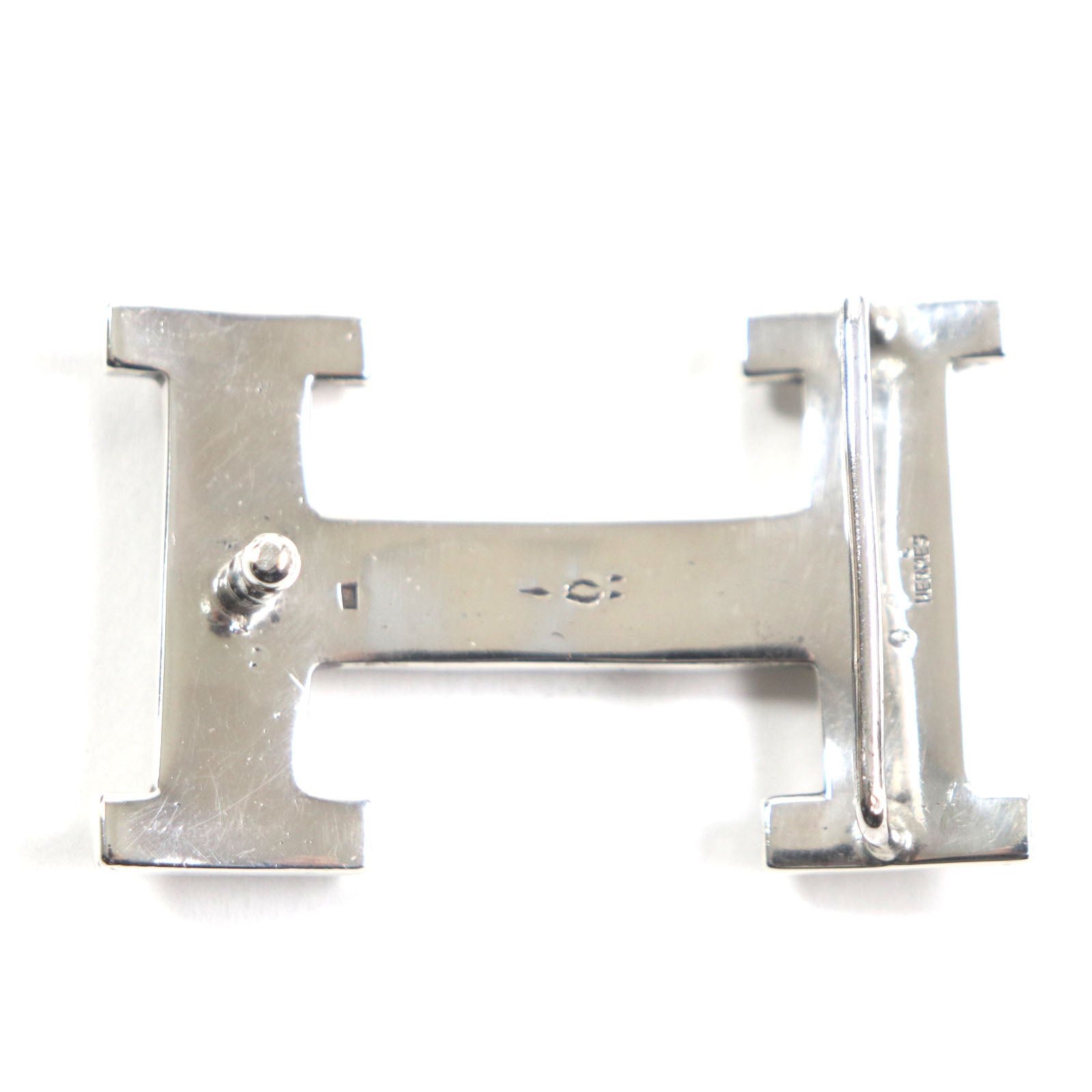 HERMES belt Main: SV925 Silver Touareg Buckle mens Used | AlmaBagz