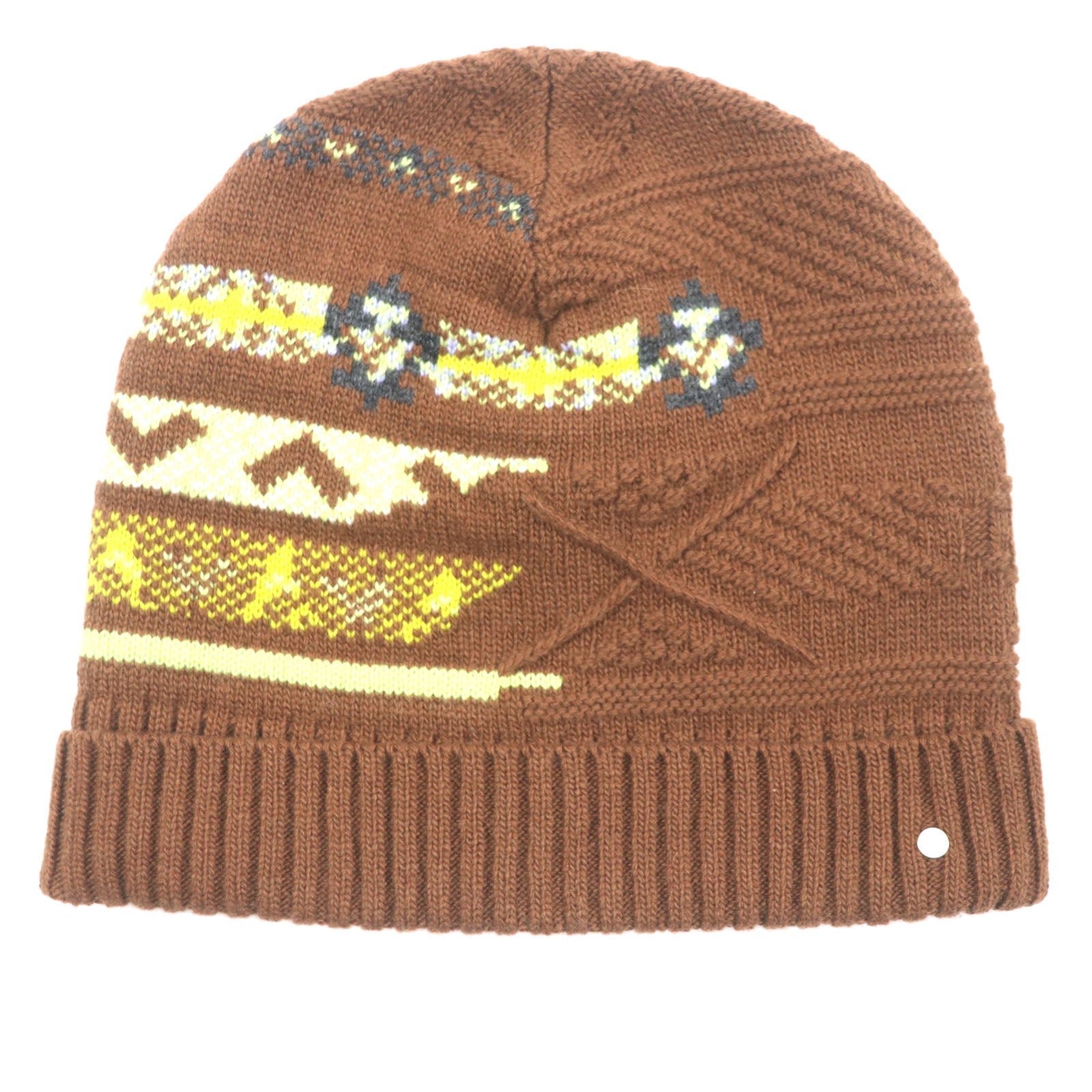 HERMES Knit cap 232105N Main: Wool 56%, Main: Cashmere 44% CARAMEL mens L Used | AlmaBagz - Image 11