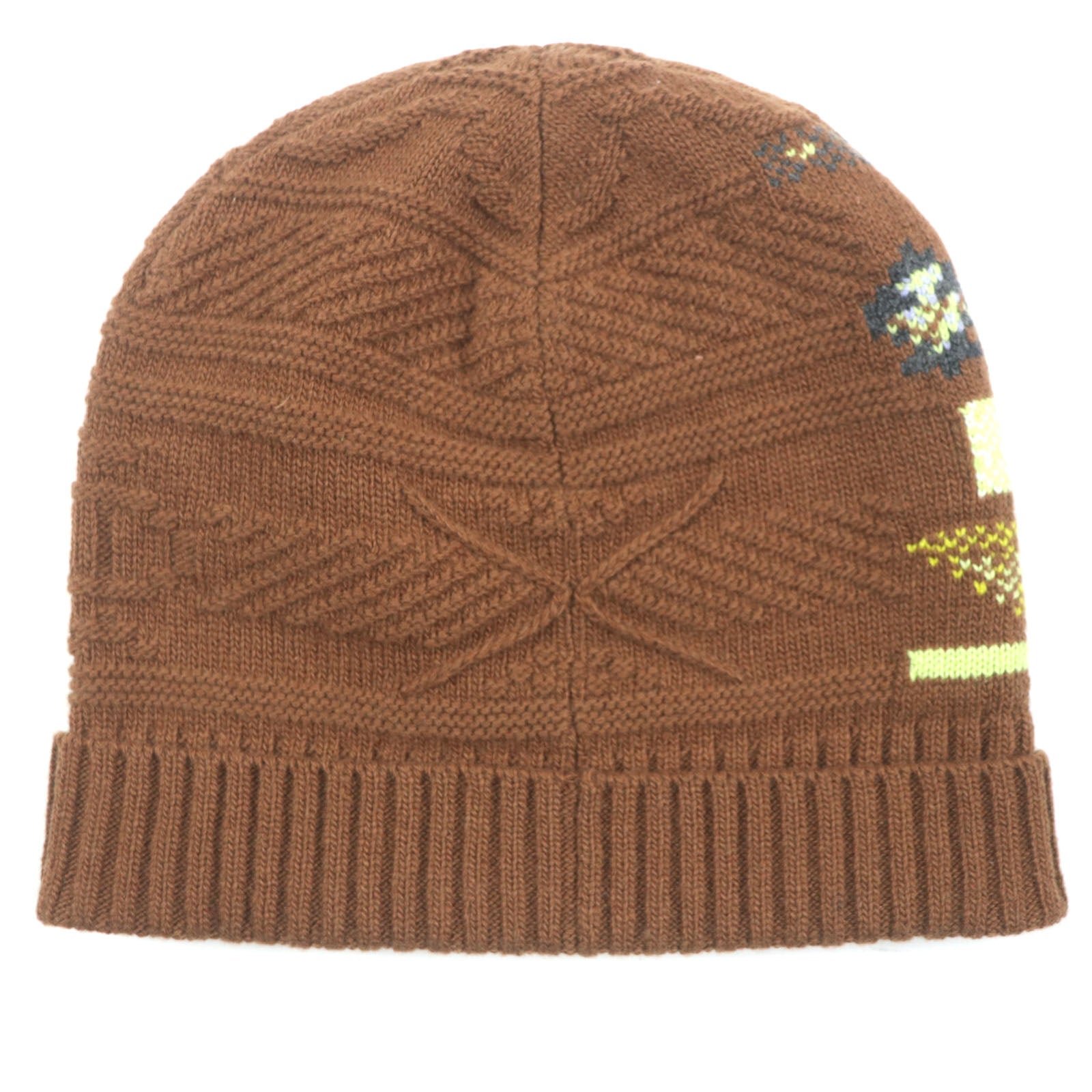 HERMES Knit cap 232105N Main: Wool 56%, Main: Cashmere 44% CARAMEL mens L Used | AlmaBagz - Image 5