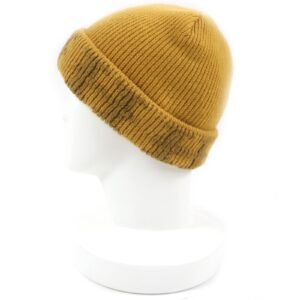HERMES Knit cap Main: 100% cashmere yellow Women Used | AlmaBagz