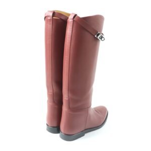 HERMES boots Main: Leather Red type Women 37 Used | AlmaBagz