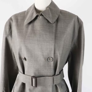 HERMES coat Outer: 100% wool, Lining: 100% cotton gray Margiela period Women SM Used | AlmaBagz