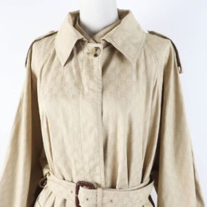 GUCCI trench coat 771441 cotton beige 40 | AlmaBagz