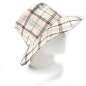 HERMES hat H191019N Outer: 86% linen, Outer: 7% acrylic, Outer: 7% acetate, Lining: 100% linen Pink beige type Multicolor Women 57 Used | AlmaBagz