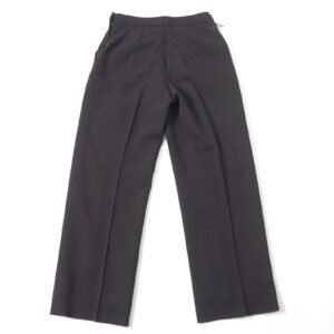 HERMES Pants Main: 100% wool, part: cowhide Brown Women 38 Used | AlmaBagz