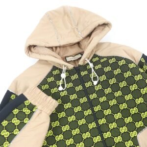 GUCCI Jacket 752157 Outer: 100% nylon, some: 96% nylon, some: 4% polyurethane, some: 61% polyurethane, some: 39% polyester beige mens M Used | AlmaBagz