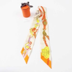 HERMES scarf Main: 100% silk multicolor Twilly BRIDES de GALA Ceremony Bridle Women Used | AlmaBagz